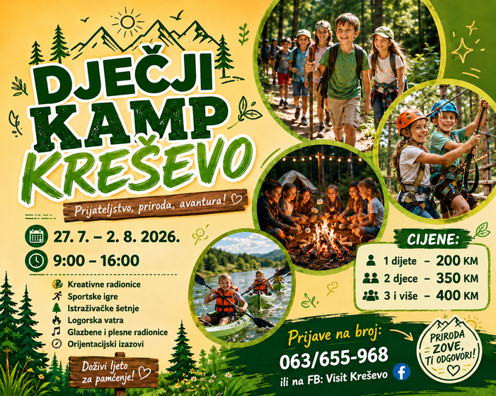 Dječji kamp Kreševo. Sedam dana bez mobitela ali s osmijehom do ušiju!
